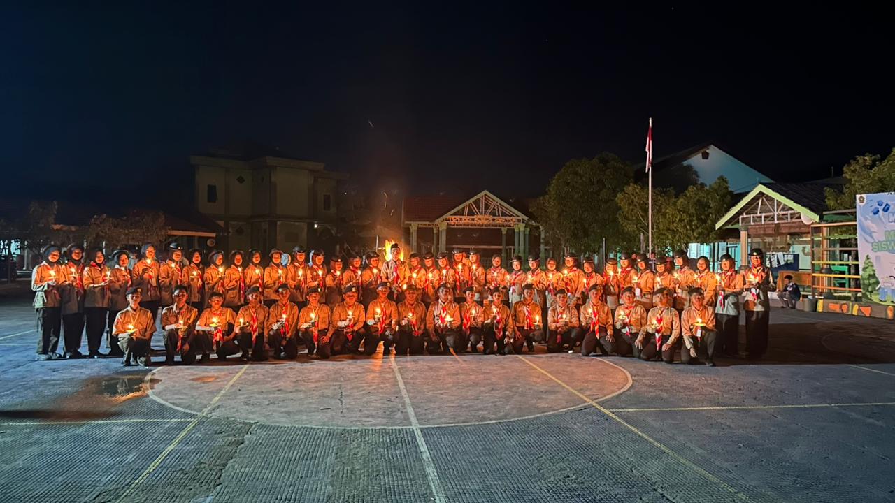 Sinergi Dalam Langkah, MAN 2 HSU  Jadi Tuan Rumah Hiking Gabungan dari Beberapa Dewan Ambalan